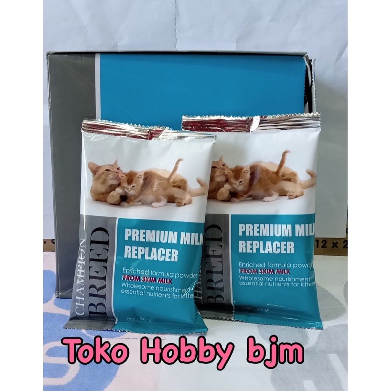 susu kucing perSACHET champion breed dari umur 0 kitten kiten baby bayi anak cat milk replacement