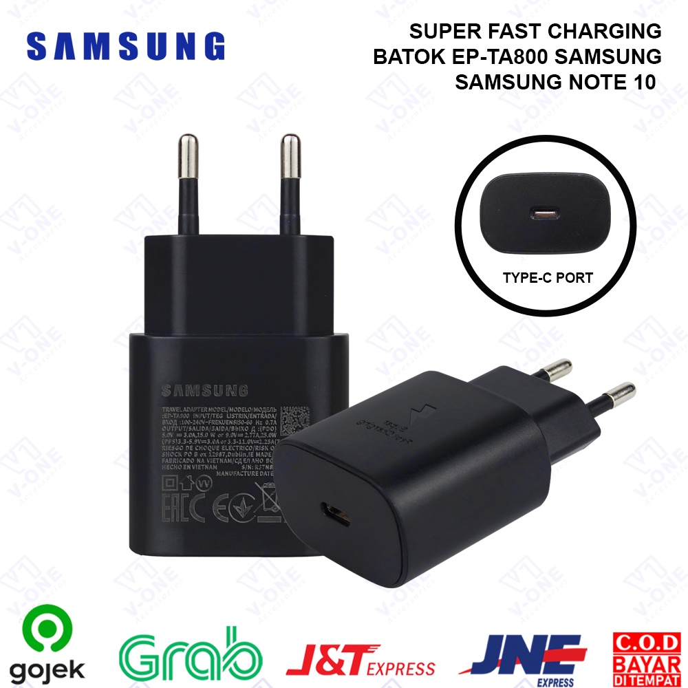 NP BATOK EP-TA800 ORI 99% CHARGER SAMSUNG NOTE 10 FAST CHARGING 25W