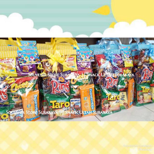 Goodiebag Snack / Snack Ultah Anak / Bingkisan Snack / Snack Ultah Surabaya / Paket Snack