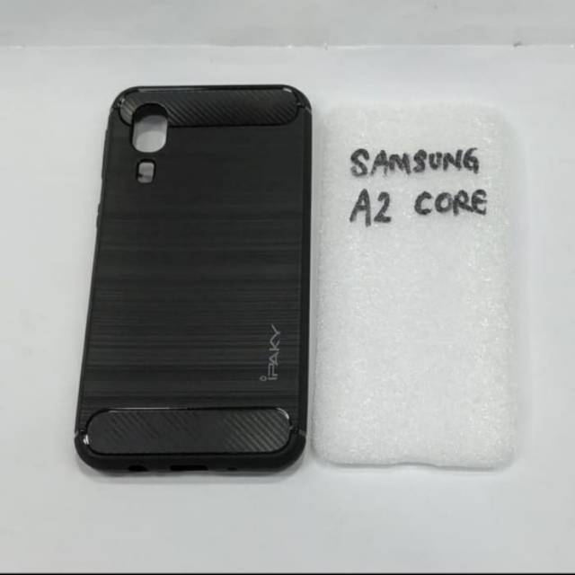 karet SAMSUNG A2 CORE softcase ipaky SAMSUNG silikon karet hitam