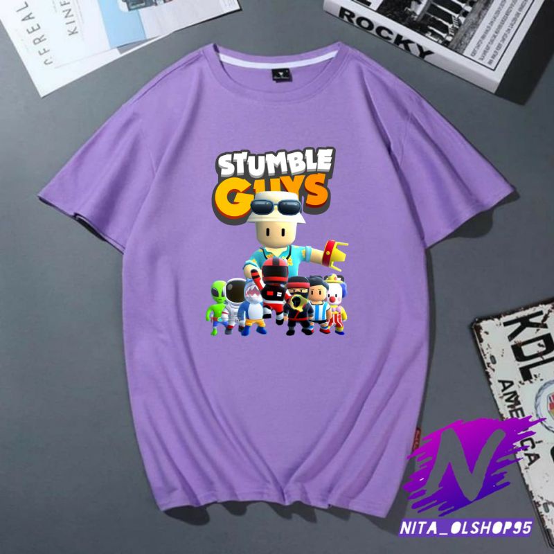 stumble guys baju atasan anak kaos stumble guys spesial bahan premium kaos anak laki laki