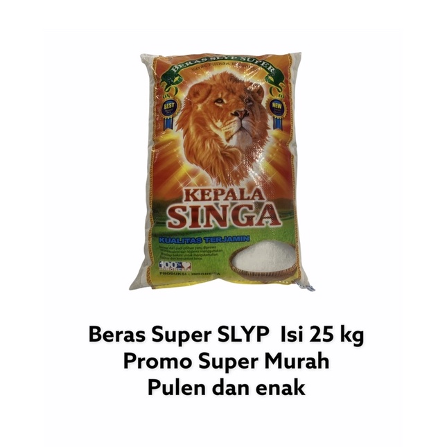 

Beras Kepala Singa Super SLYP 25kg Hemat Banget