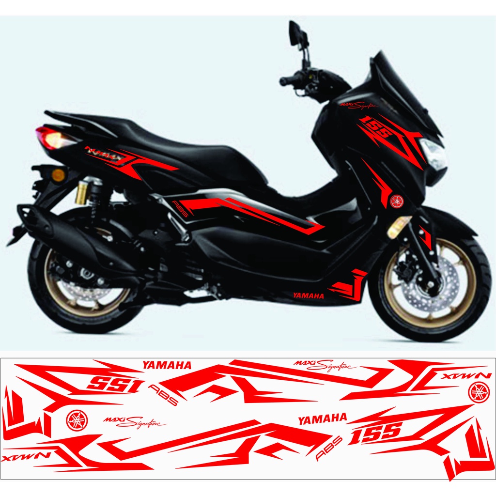 Cutting Stiker NMAX hitam 2021