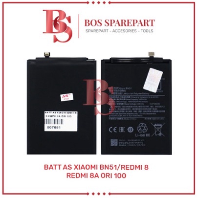 BATTERY AS XIAOMI BN51 / REDMI 8 / REDMI 8A ORI 100