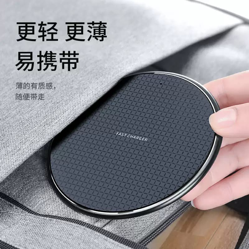 Wireless Charger 10W 15W Wireless Fast Charging QI Quick Charger Bulat