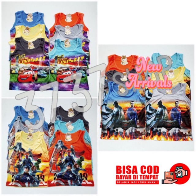 SINGLET ANAK LAKI LAKI / KUTUNG ANAK COWOK / KAOS DALAM SINGLET ANAK LAKI LAKI MURAH