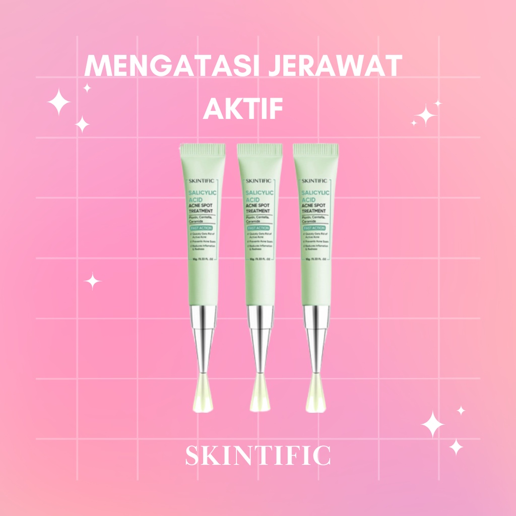 Jual SKINTIFIC Salicylic Acid Acne Spot Treatment Gel 12 Hours Cure
