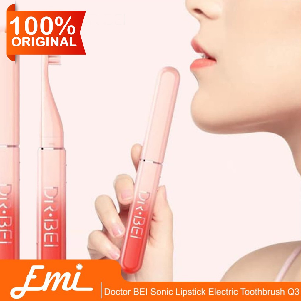 Doctor BEI Sonic Lipstick Electric Toothbrush Q3 Sikat Gigi Elektrik