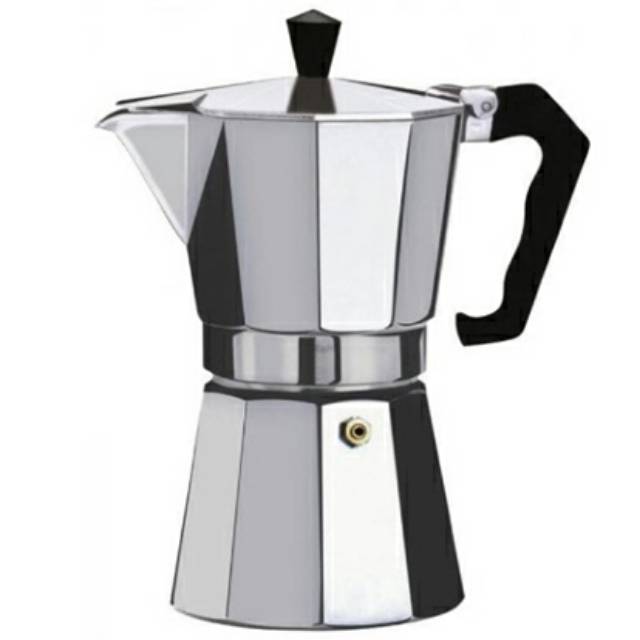 Espresso Coffee Maker Moka Pot Teko Stovetop Filter JF112 - Silver