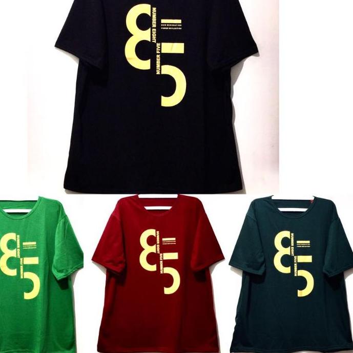 Terjangkau -    KAOS JUMBO XXXL ( 3XL ) LD 130 / NUMBER /KAOS JUMBO / T-SHIRT / ATASAN JUMBO / FASHI