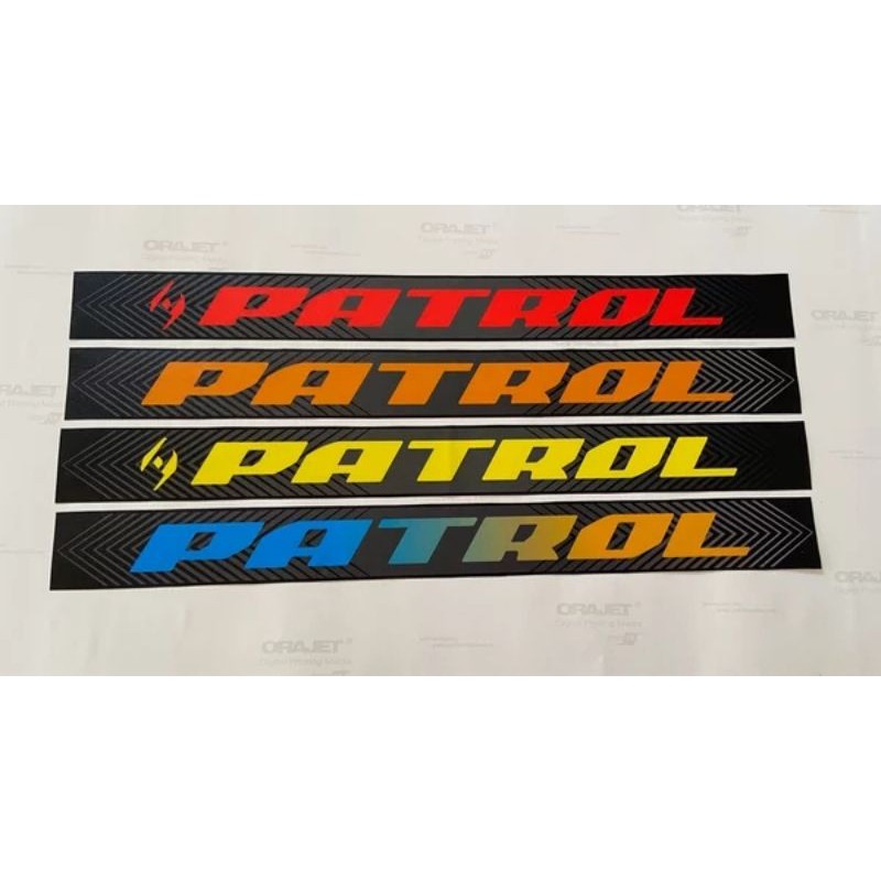 Stiker downtube patrol Decal patrol671 patrol672 patrol571 patrol572 patrol871 patrol872