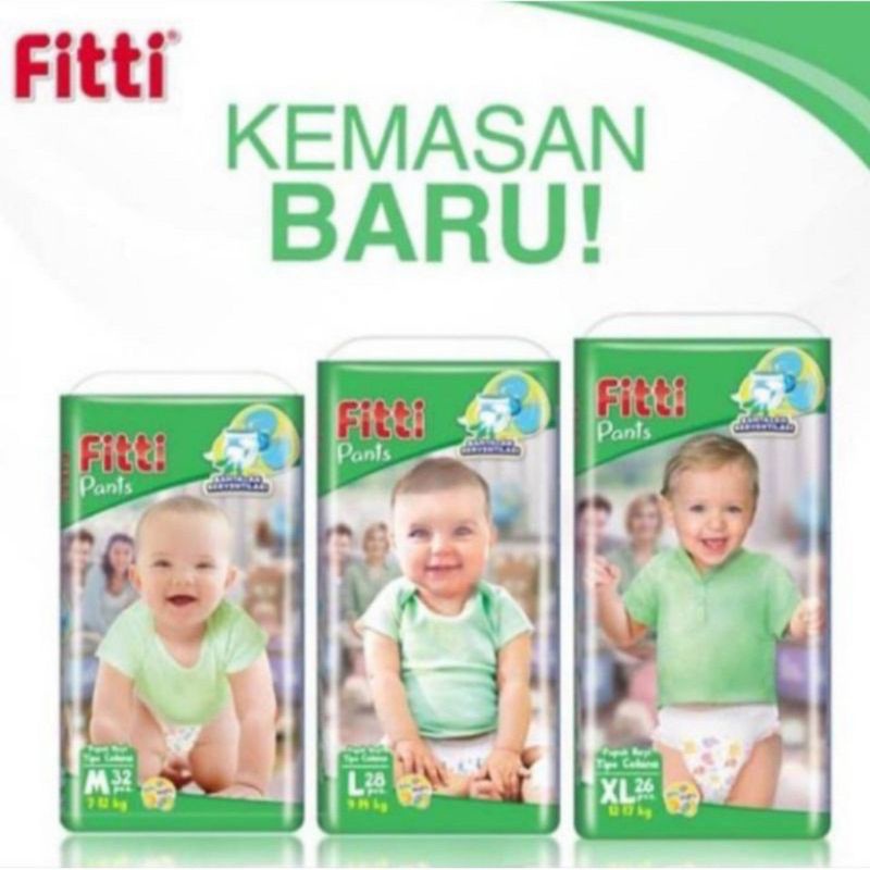 POPOK FITTI PANTS CELANA M/L/XL M32 L28 XL26