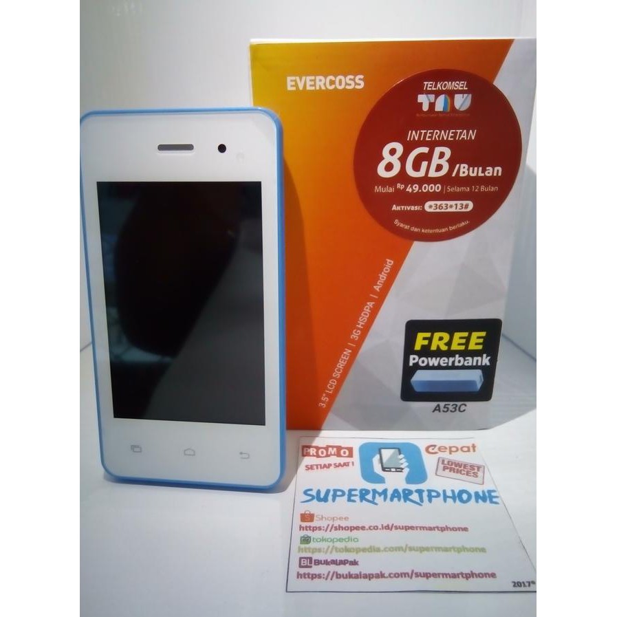Promo Hp Android 3 5 Inch Evercoss A53c Termurah Di Seluruh Indonesia Termurah Shopee Indonesia