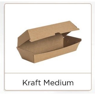 Hotdog Box / Hotdog Paper / Dus Hotdog Kraft / Kemasan Hotdog Kraft / Kotak Dus Hotdog Polos
