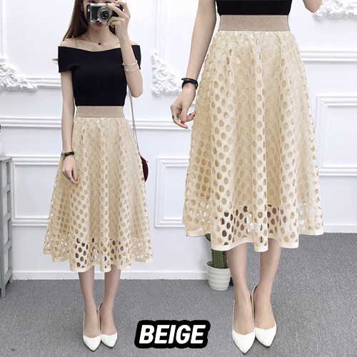 KARAKOREA R602 Yoona Flare Skirt /Rok Midi Rok Maxi Rok Panjang/Rok Korea Skirt