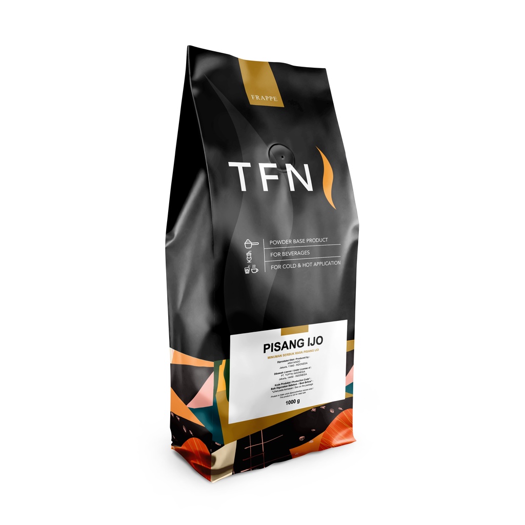 

Toffin Frappe Pisang Ijo Powder 1000gram//Bubuk Minuman Rasa Pisang Ijo 1000gram