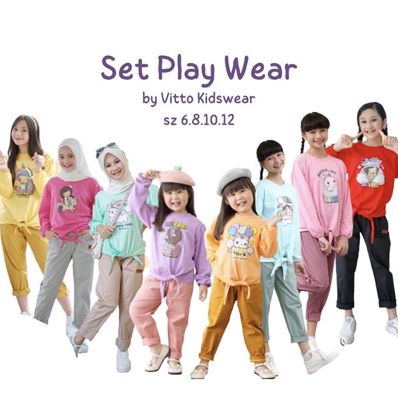 Play Wear Series Vitto Kids / Set Play Wear Vitto Kids / Vitto Play Wear