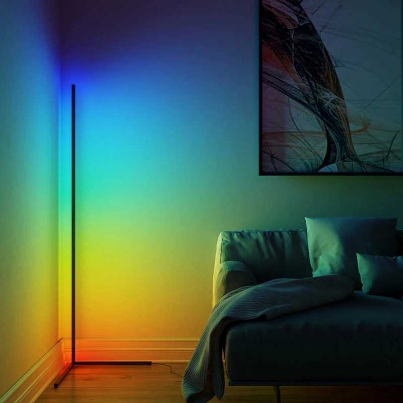 Lampu LED Dekorasi RGB Standing Floor Lamp 1.1m BGD-004