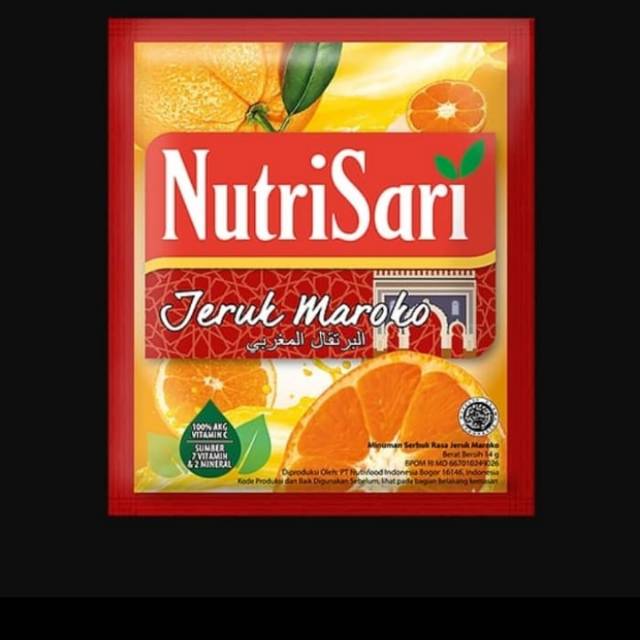 

Nutrisari Jeruk Maroko 1 Renceng (10 Sachet)