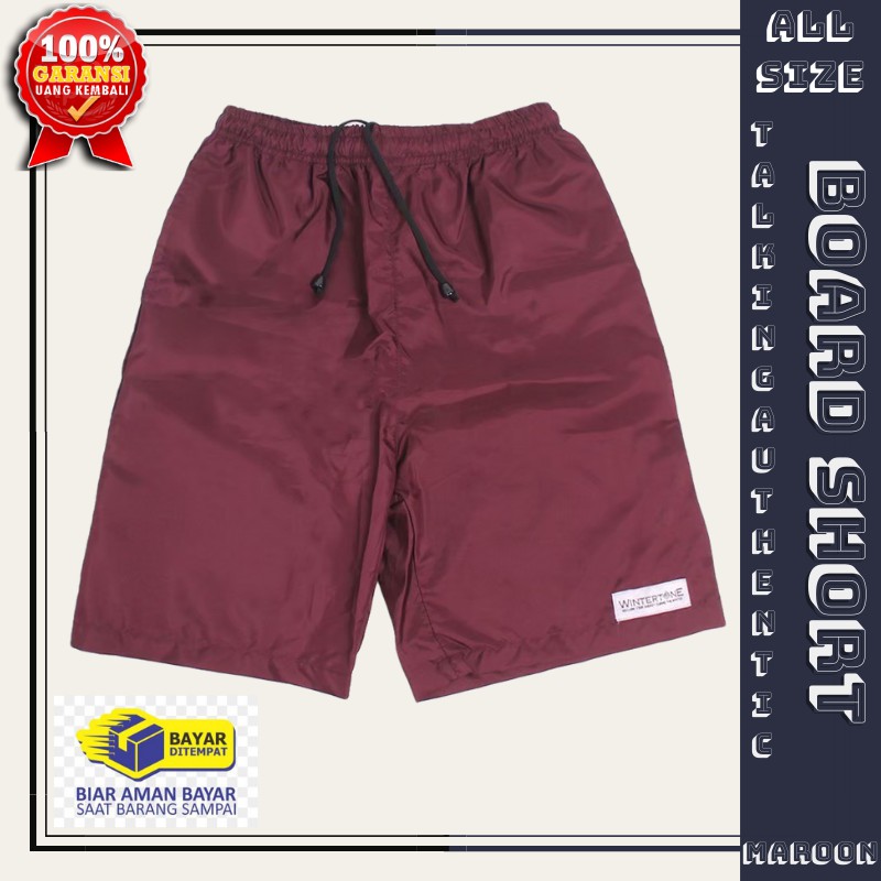 Celana Pantai Pendek  Pria Boxer Surving Board Short Katun Cowok Renang Murah Harian Kolor Pendek