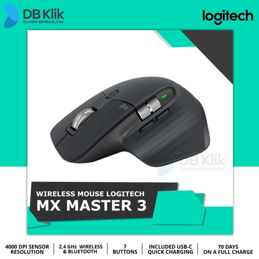 Mouse Logitech MX Master 3 Wireless 1000DPI MX Master3 Graphite