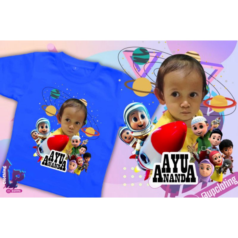 Kaos Custom Nussa Rara kaos ulang tahun tema Nussa Rara