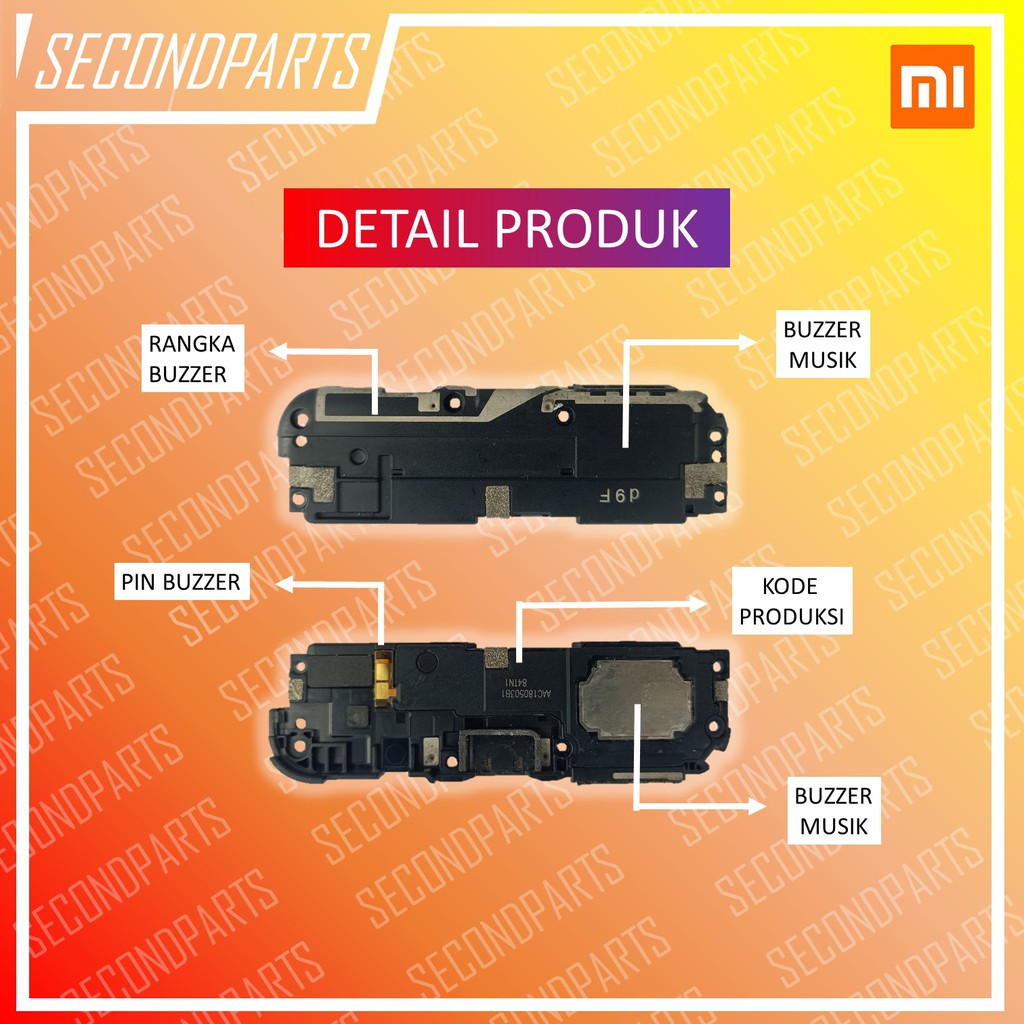 SPEAKER MUSIC BUZZER SUARA LOUDSPEAKER XIAOMI REDMI 5 ORIGINAL COPOTAN