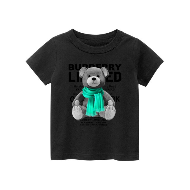 Burberry T-shirt anak Catoon combat Usia 1-8 Tahun