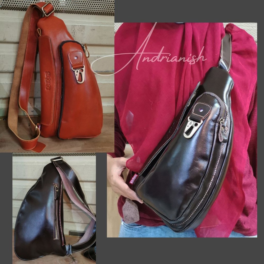 Tas kulit asli kikers Terbaru waistbag Original