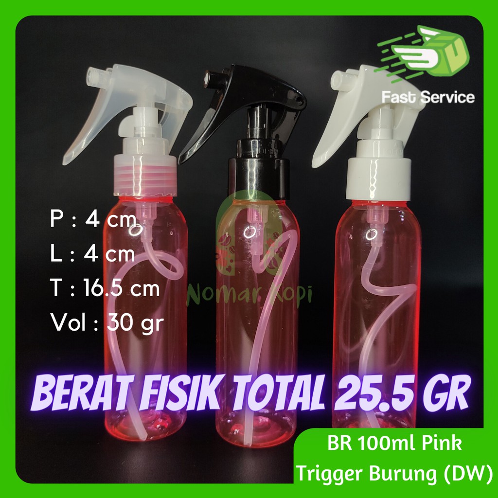 Botol 100ML BR PINK Mini Trigger Burung