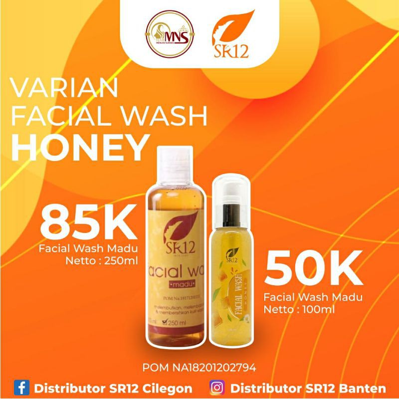 facial wash madu SR12