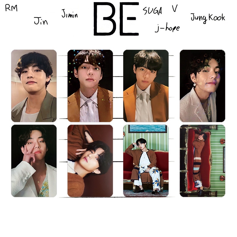 7pcs Kartu Lomo Foto Kpop BTS SUGA JiMin V RM Jin JungKook