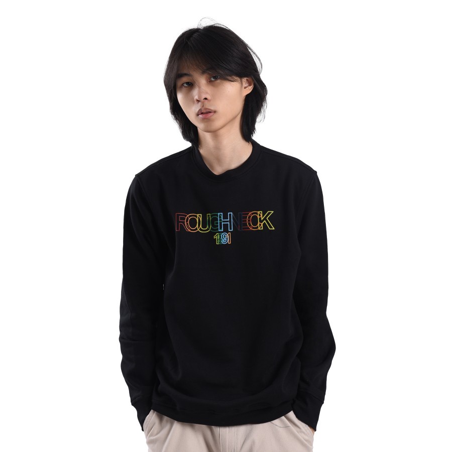 Roughneck SS059 Black Chromatic Crewneck XL Original