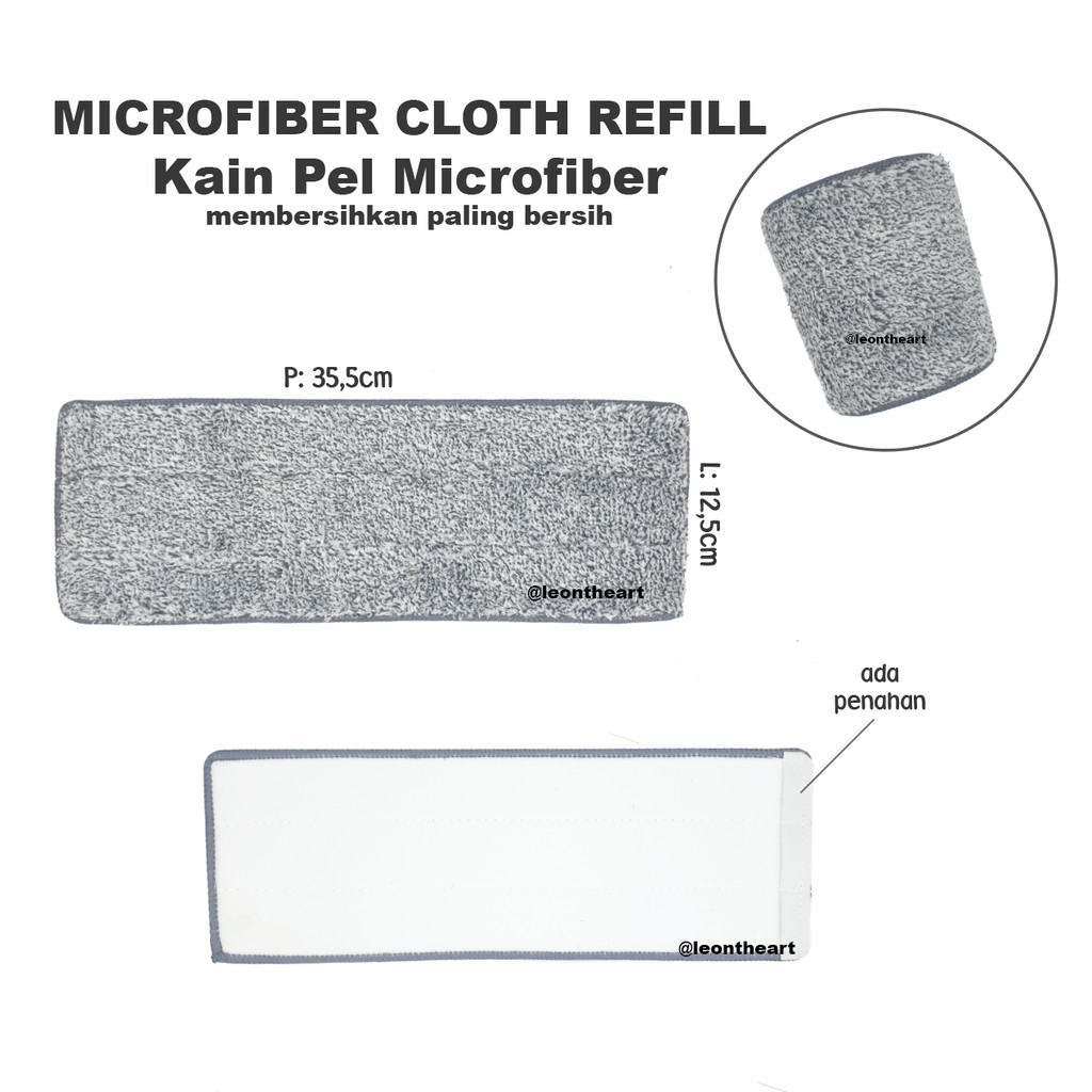Kain Refill Pel Microfiber Cloth Magic Mop