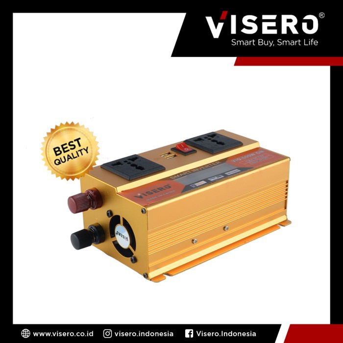 Power Inverter Smart Visero with LCD Display 600W (VIO-600W GM)