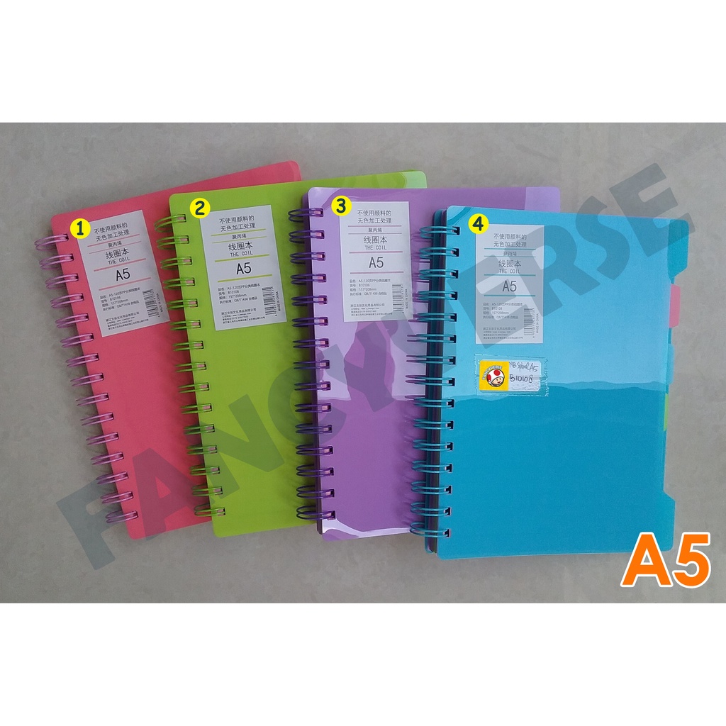 

Notebook Spiral A5 Color 4W B10108 / Agenda Diary Notes Buku Catatan
