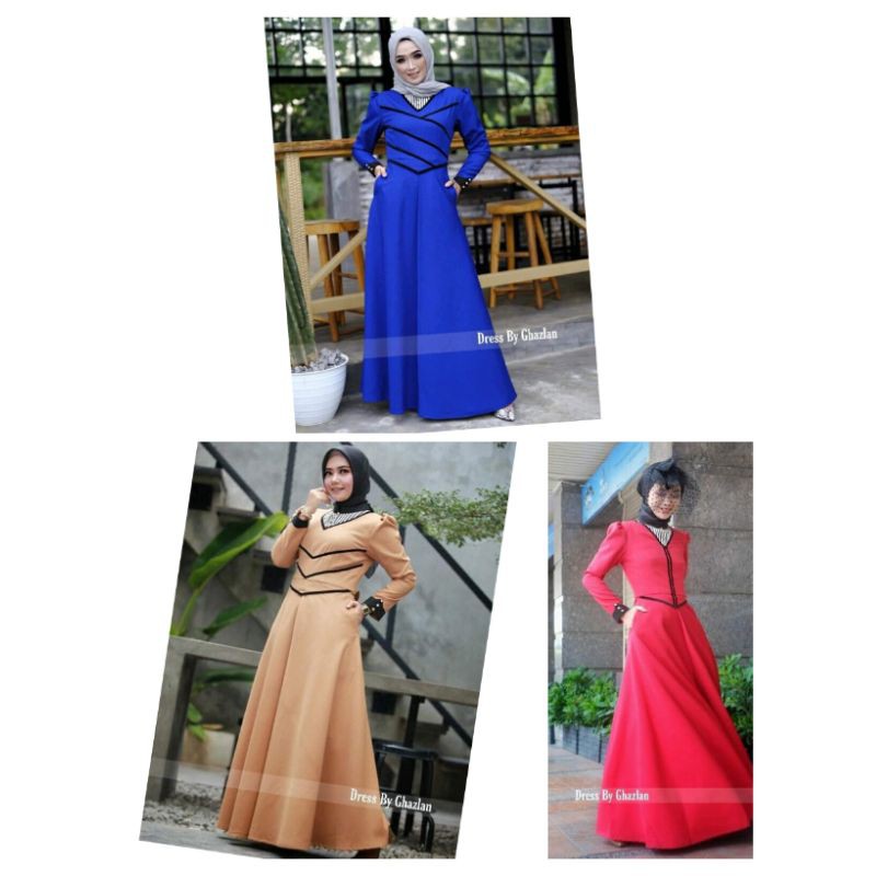 queensha dress by ghazlan