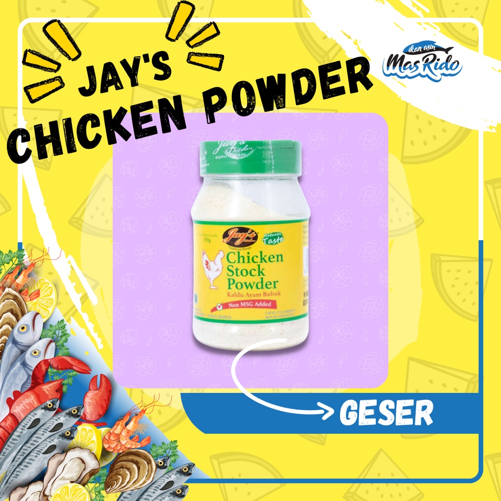 

Jay'S Chicken Stock Powder Jays Chicken Powder Kaldu Ayam Bubuk 150 Gram