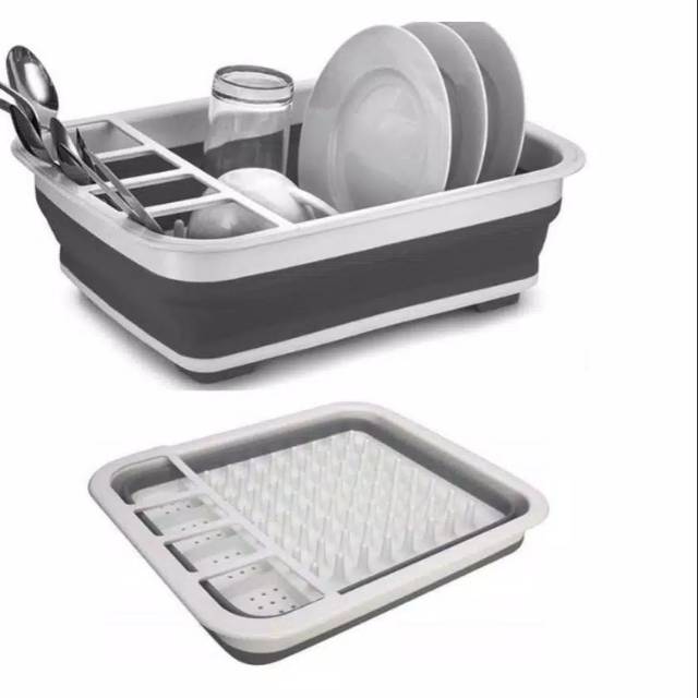 Baskom Lipat Rak cuci piring Rak piring portable