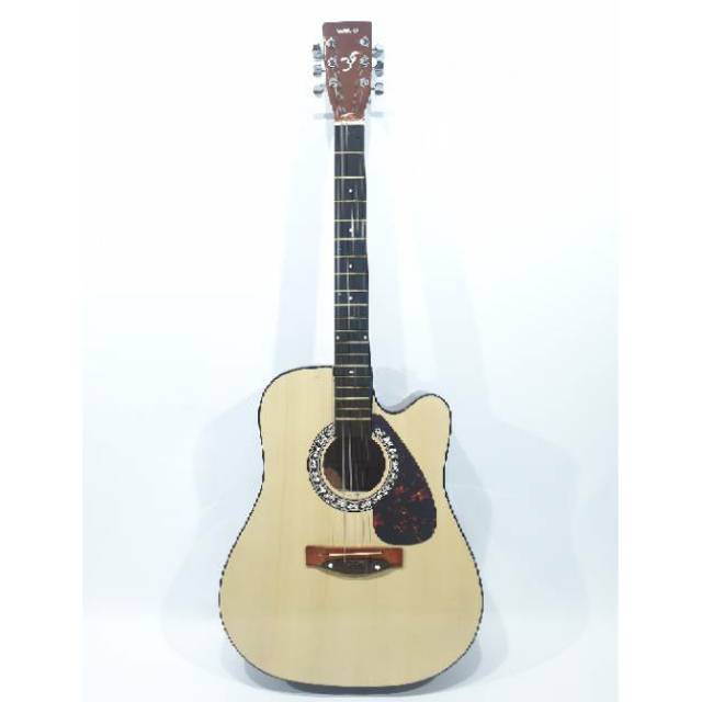 Gitar Akustik Merk Yamaha Tipe F1000 Warna Natural Senar String Sunkay Buat Belajar Pemula