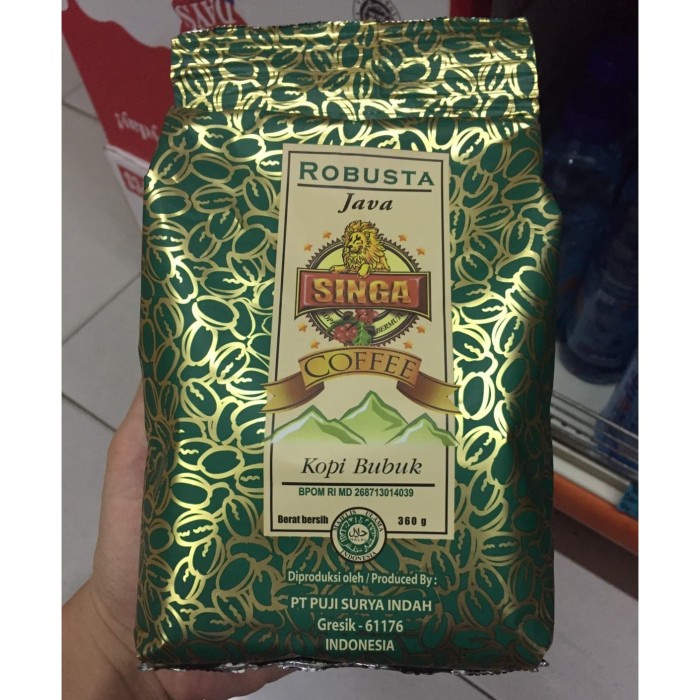 

(BISA COD) Kopi Singa Java Robusta Bubuk 360g