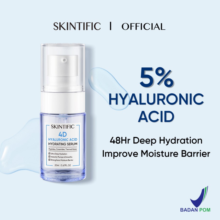 ✨ AKU MURAH ✨ SKINTIFIC 4D Hyaluronic Acid Hydrating Serum 20ml