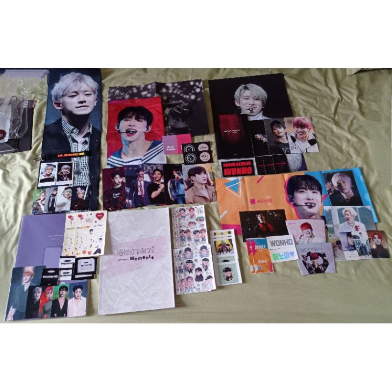 slogan photobook diary fansite wonho only1ho onehope bluemoon ho_vmv stiker showho zzim