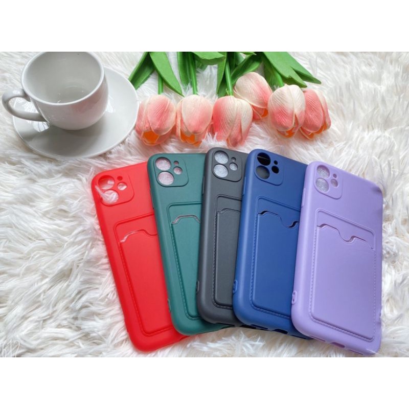 XIAOMI REDMI 10A 8 8A 8A PRO 9 9C 9T NOTE 10 PRO POCO F3 M3 X3 X3 PRO SOFTCASE MACARON PELINDUNG KAMERA + SLOT KARTU