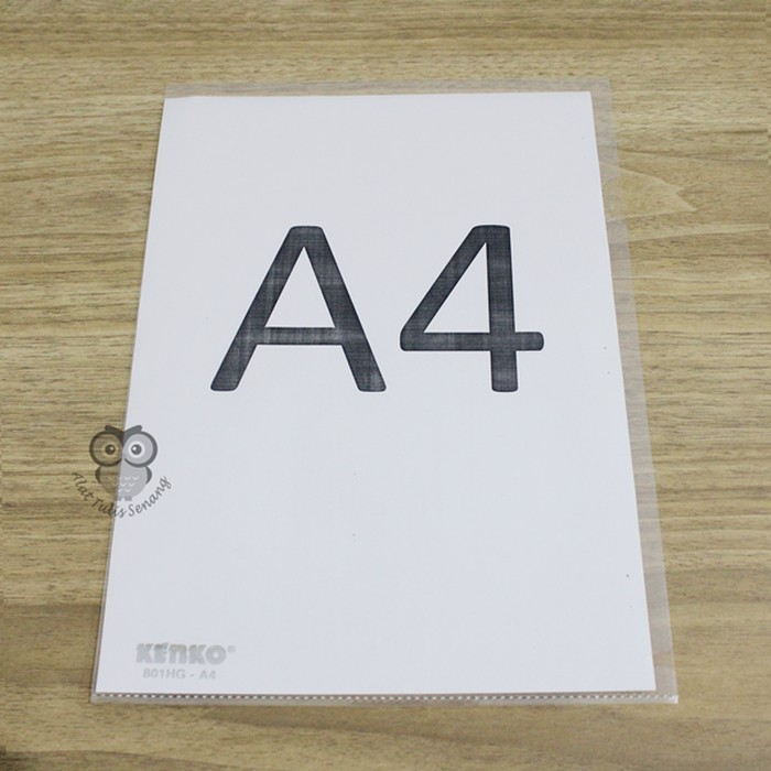 

Map A4 Transparan Clear Sleeves KENKO bentuk L