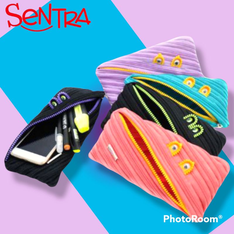 

ZIP N ROLL Tempat Pensil - Stationary Pouch Monster Neon & Sunflower - SP-001 NE/SF