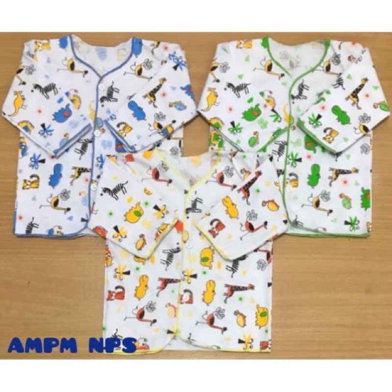 baju bayi SHAQUEEN baby newbron baru lahir laki perempuan perlengkapan-BJ-PJ-SQ-PUTIH