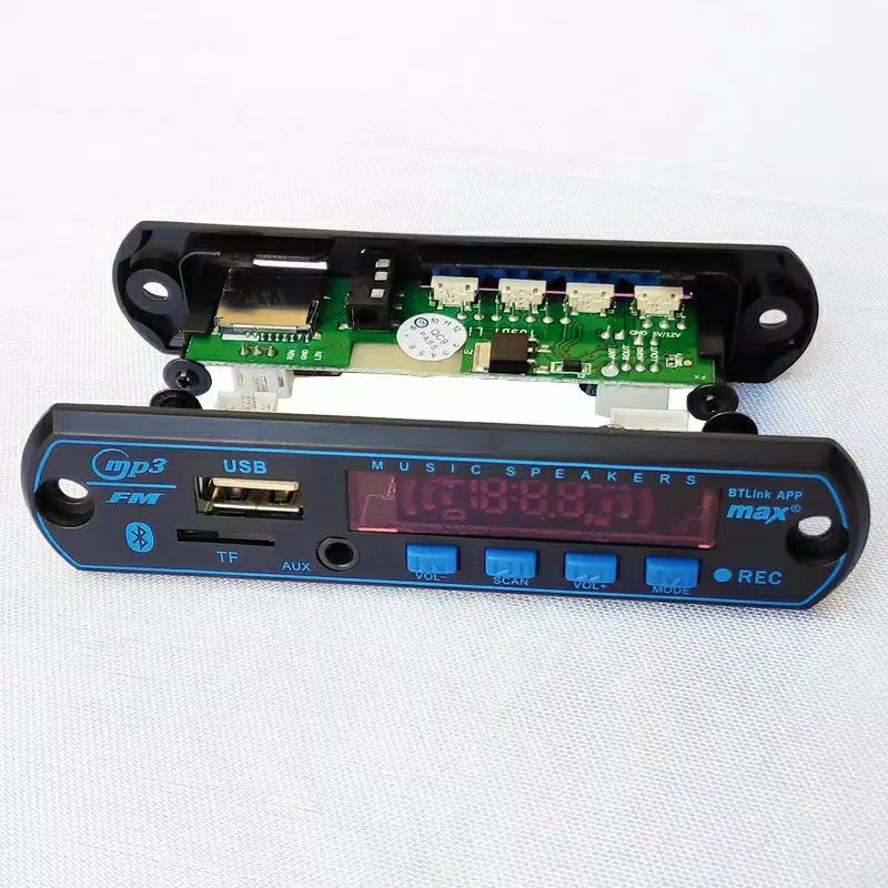 APP MODUL DECODER MP3 PLAYER USB TF BLUETOOTH FM RADIO 12V KIT MODUL PAPAN MODUL DECODER MP3