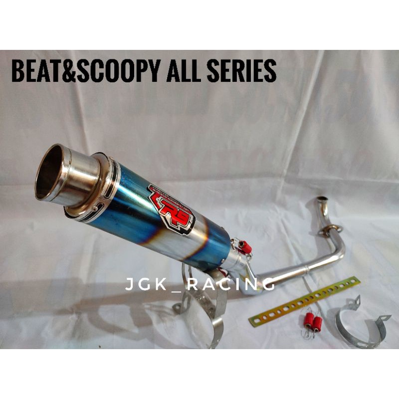 Knalpot racing R9 Mugello Beat fi/beat karbu/beat pop/beat street/beat new/scoopy/spacy/genio