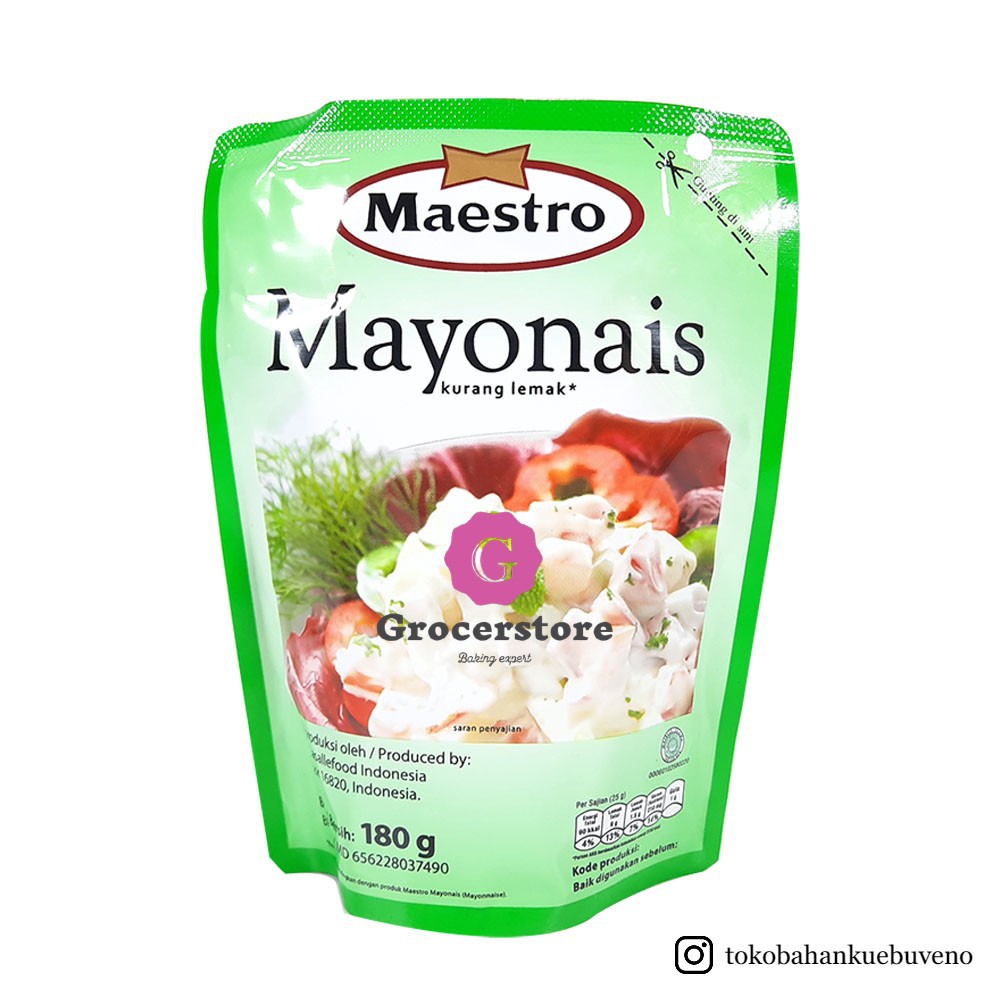 

Mayonais / Mayones / Mayonaise Maestro (Kurang Lemak) 180 gr